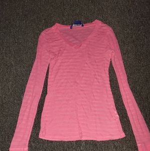 Long sleeve see thru shirt